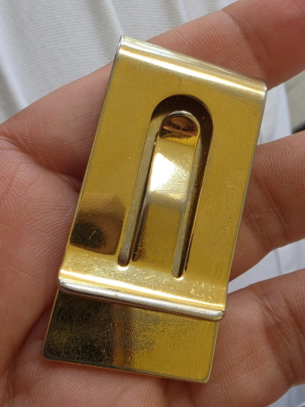 Money Clip Two Tone. 'I'd Rather Be...'